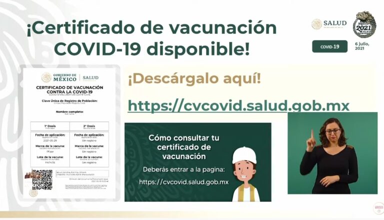 ¿Ya te vacunaste? Así puedes obtener tu certificado de ...